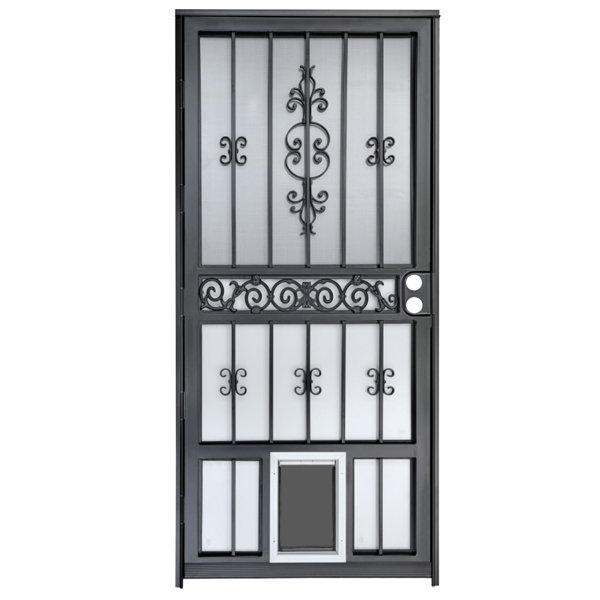 Grisham Deluxe Steel Security Door, 36 X 80inch Iron Security Storm